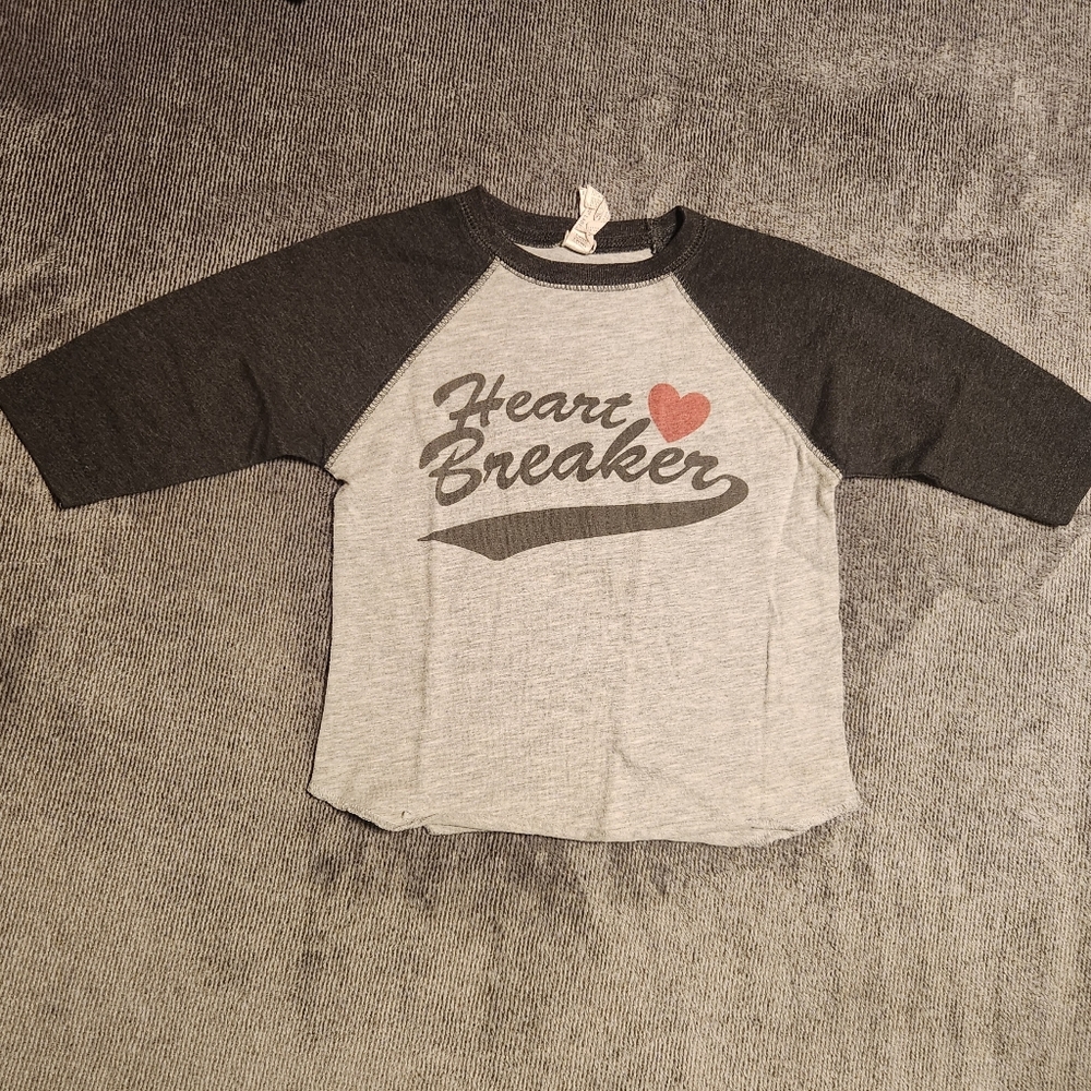 3/4 Sleeve Heart Breaker Kids Shirt
